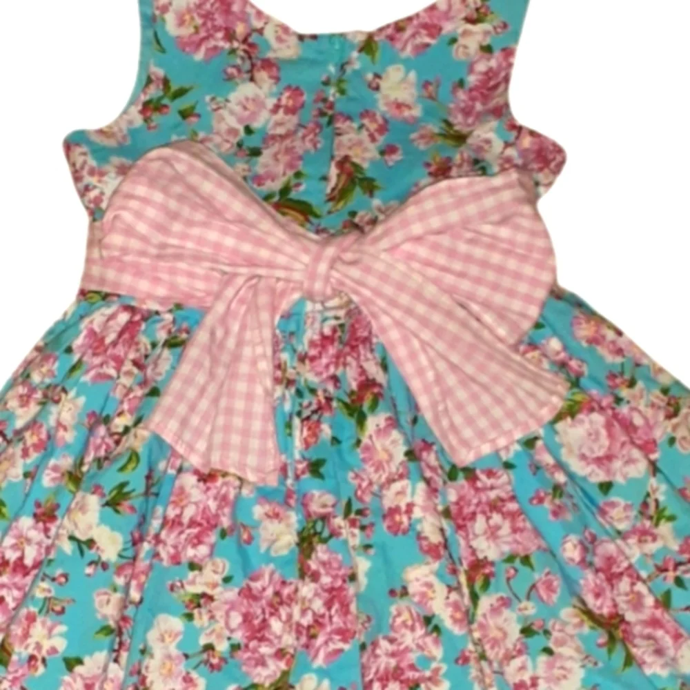 - - ***SWEET HEART ROSE FLOWERED DRESS - Picture 4 of 9